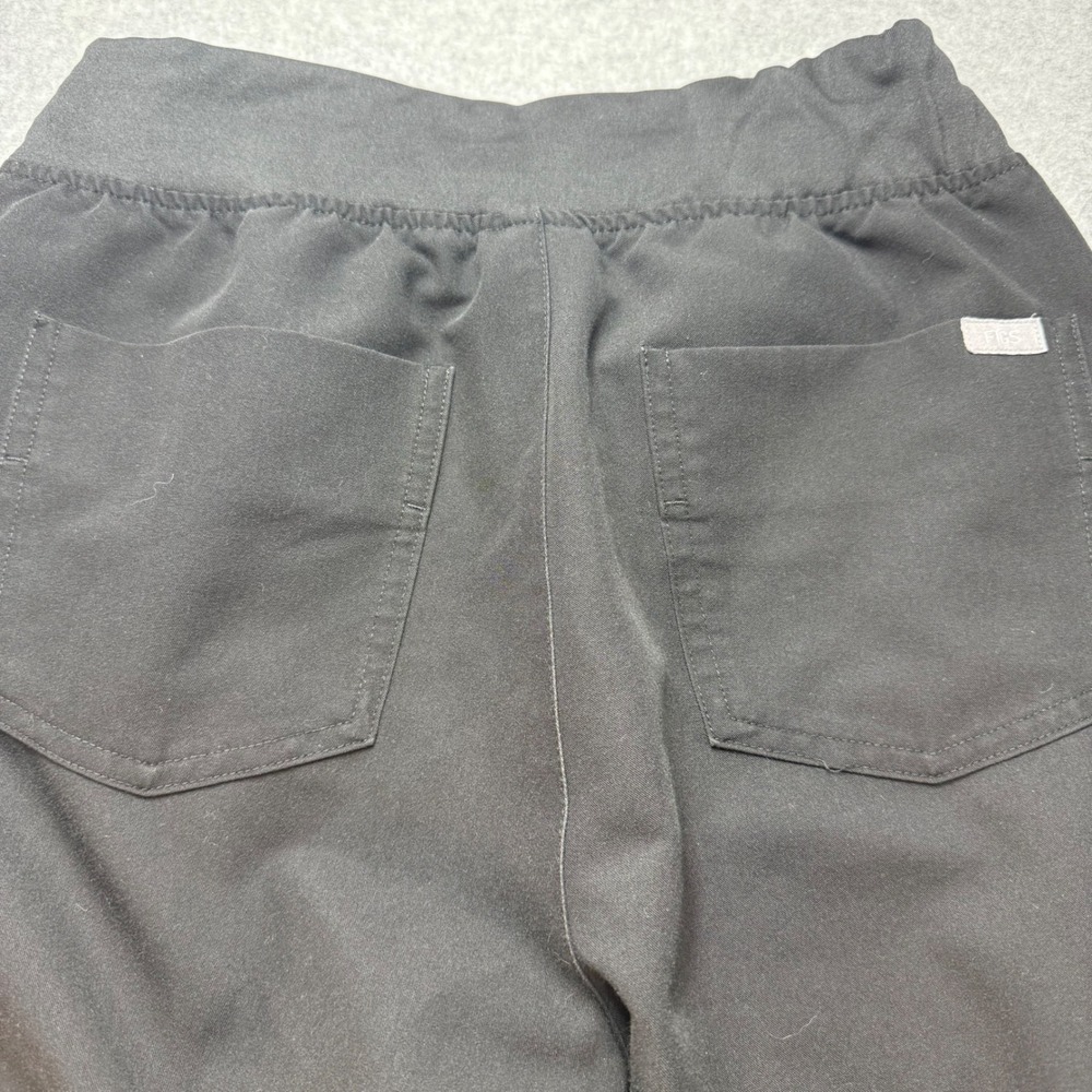 FIGS Zamora‎ Jogger Scrub Pants Black Womens Small Cargo Pockets ZSW2012